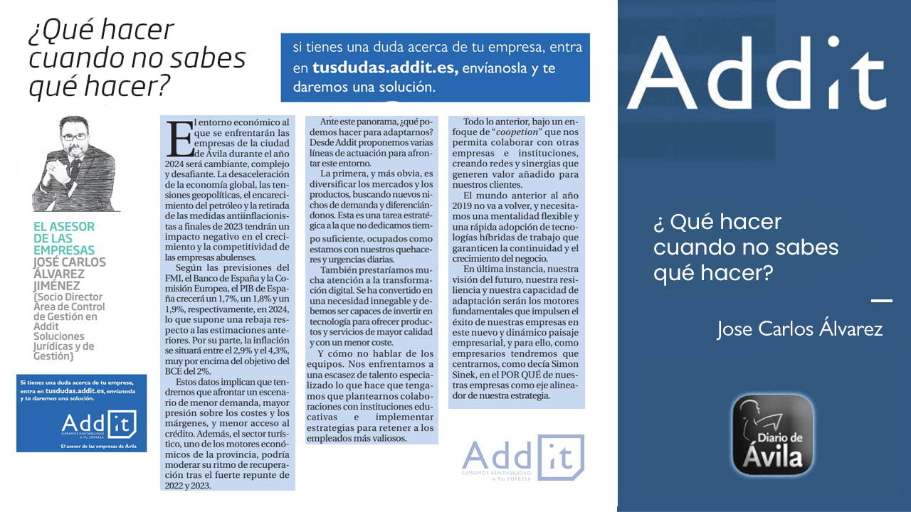 ¿Qué hacer cuando no sabes qué hacer? Addit